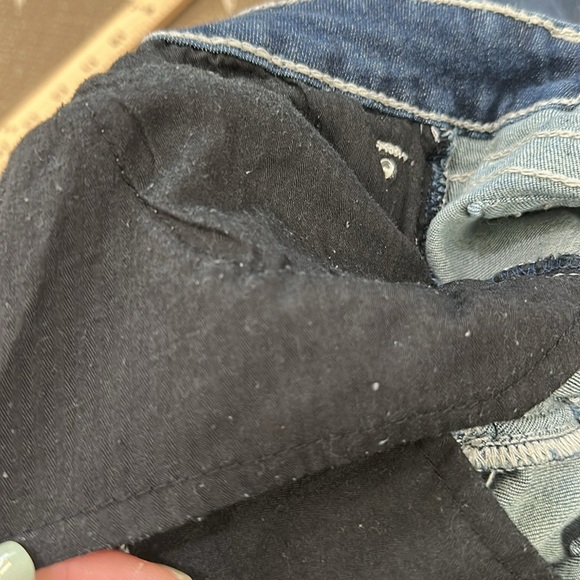 Miss Me Distressed Signature Boot Jean JM1232B Size 31 Inseam 34 Color MK 323 - Picture 17 of 17